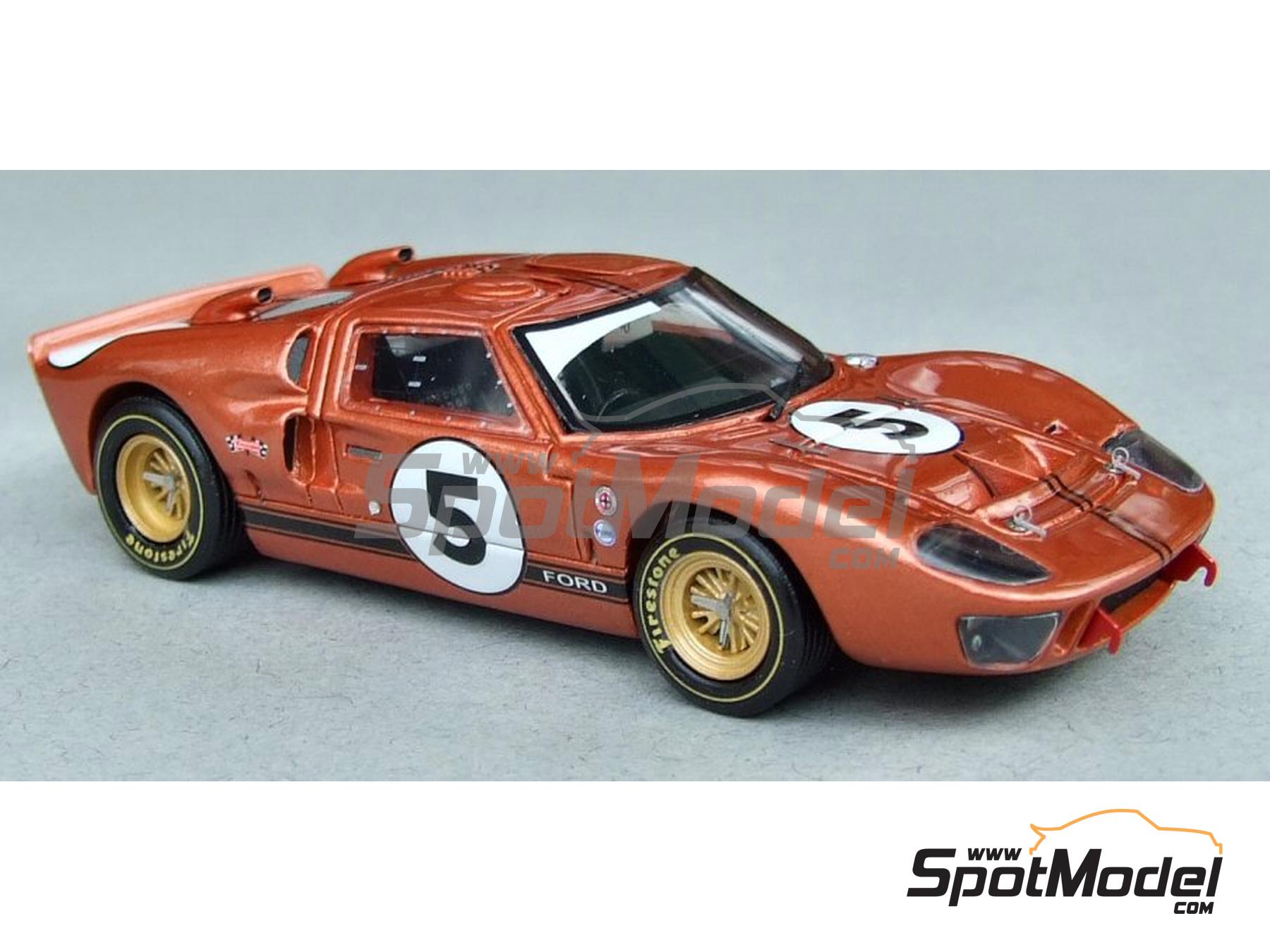 Ford GT40 MK II Shelby American - Holman & Moody Team - 24 Hours of Daytona  1967. Car scale model kit in 1/43 scale manufactured by Marsh Models (ref.
